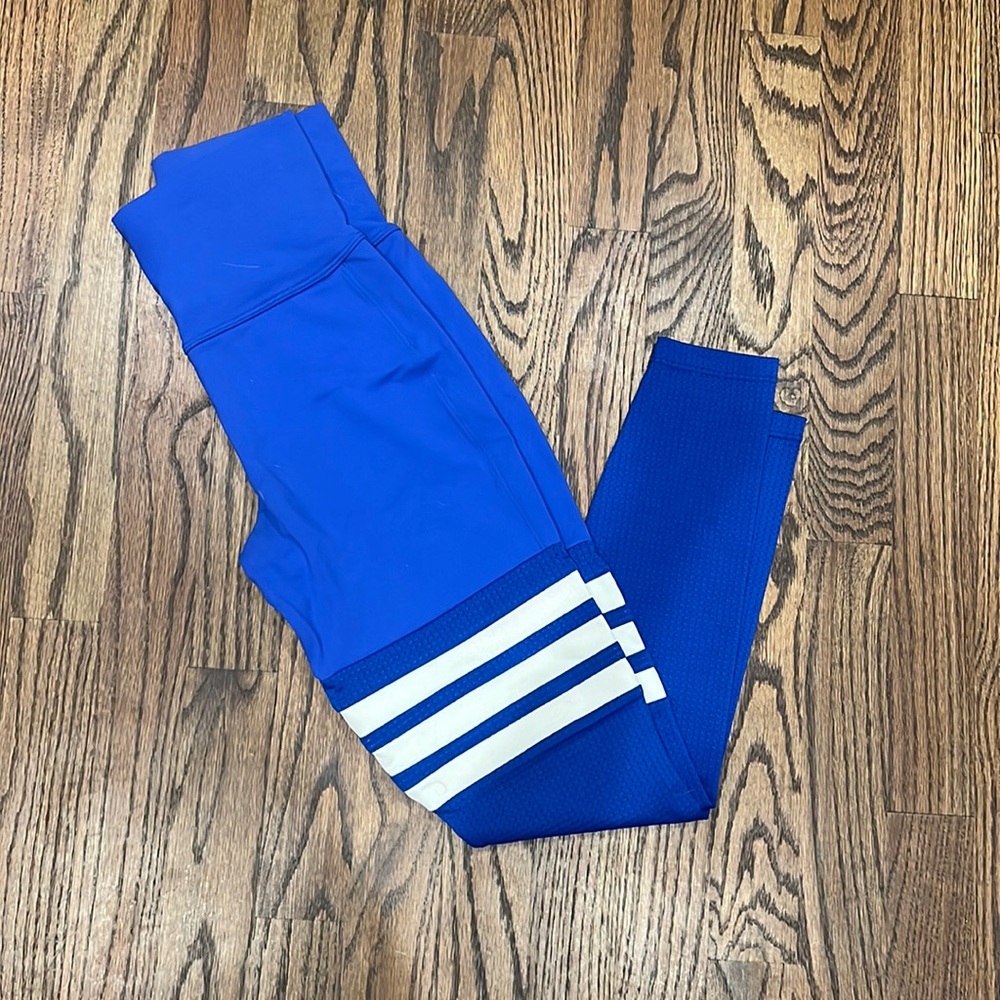 Bombshell High Waist Thigh High Leggings XS Blue